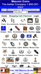 Mobile Screenshot of masoniccoins.com